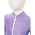 thumbnail image 4 of Ocealan Kids Girls Athletic Sport Jacket Zipper Figure Ice Skating Training Top Long Sleeve Sparkly Purple 10, 4 of 7