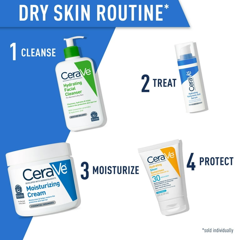 CeraVe Moisturizing Cream Face Body Moisturizer for Normal to Very Dry Skin 16 oz