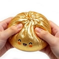 thumbnail image 5 of Stuffed Bun Dumpling Squishies, Easter Basket Stuffers Stocking Stuffers for Kids Adults, Soft Squishies for Anxiety Relief Stretchy Desk Toy, 5 of 7