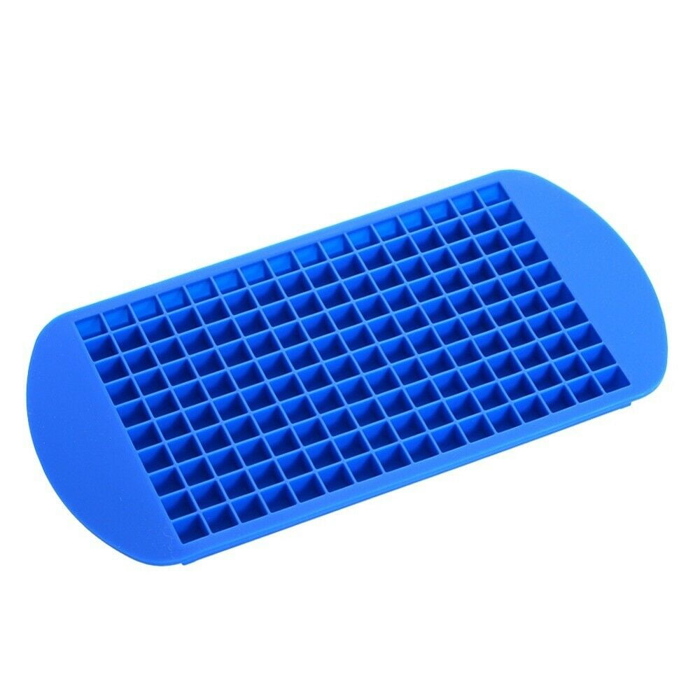 160 Grid Silicone Ice Tray Silicone Crushed Ice Maker Mini Square Ice Grid Mold 