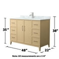 thumbnail image 4 of Wyndham Collection Wch717148s-Cm-Unsmxx Elan 48" Free Standing Single Basin Vanity Set -, 4 of 7