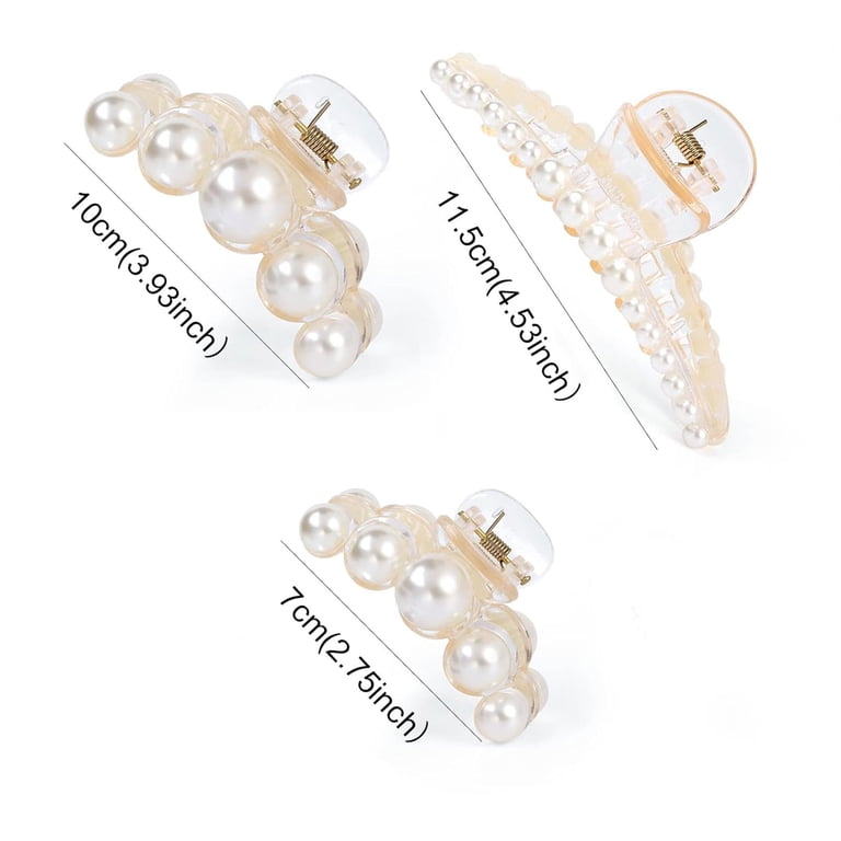 Elegant Pearl Hair Clip Set for Updos and Hairpins with  display picture 1
