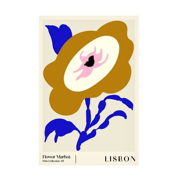 Trademark Fine Art NKTN Flower Market Lisbon Canvas Wall Art