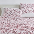 thumbnail image 3 of Great Bay Home Winter Floral Brushed Microfiber Sheet Set, Full, 4 Pieces, 3 of 6