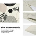 thumbnail image 6 of Boho Summer Pillow Covers 20 x 20 Inch, Black White Beige Leaf Decor Throw Pillows for Couch Bed, Modern Abstract Plant Outdoor Farmhouse Decorative Pillowcase Linen Cushion Cover Set of 2, 6 of 6
