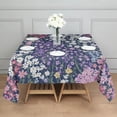 thumbnail image 3 of Pioneer Flower Floral Print Pattern Square Tablecloth,Waterproof Square Table Cover,Wipeable Spillproof Washable Table Cover for Home Kitchen Party Decor 42"X42"(107x107cm), 3 of 6