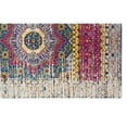 thumbnail image 2 of 7' Pink and Ivory Medallion Power Loom Runner Rug, 2 of 5
