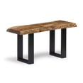 thumbnail image 6 of Alaterre Alpine Natural Live Edge 36" Bench with Coat Hook Shelf Set, 6 of 7