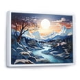 thumbnail image 2 of Designart "Glacier Glacial Majesty Painting II" Landscapes Floater Framed Wall Art Print, 2 of 7