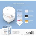 thumbnail image 3 of Fuente de agua para gatos Catit PIXI color blanco, 3 of 7