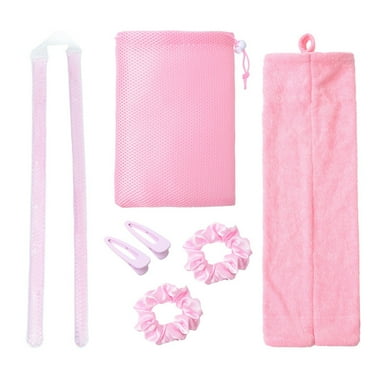 Hair Curling Kit No Heat Gel Beads Hair Curler Wand Sleeping Curling Rollers DIY Hair Styling Tools with Hair Bands Clips Storage Bag for Medium Long Hair Styling Tools