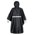 thumbnail image 3 of Impermeable de Ciclismo Multifuncional Poncho de Tira Reflectante de Bicicleta con Capucha, Adecuado para Acampar Al Aire Libre, Escalada de Montaña Negro Baoblaze Poncho impermeable, 3 of 8