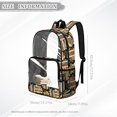 thumbnail image 7 of ZIATUBLES Clear Backpack 17 Inch, Heavy Duty Fabric & PVC Transparent Bookbag for Boys Girls, Cat Book Floral Print See Through Backpack for School and Security, 7 of 7