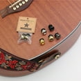 thumbnail image 4 of 2 Pcs Guitar Strap Button Locks Secure Screw Bass Ukulele Belt Buckle Buttons Bronze, 4 of 8