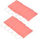 thumbnail image 3 of 10 Uds bolsa de papel Kraft portátil embalaje bolsa de regalo accesorio para compras fiestas de cumpleaños 15 x 8 x 21 cm rosa, 3 of 10