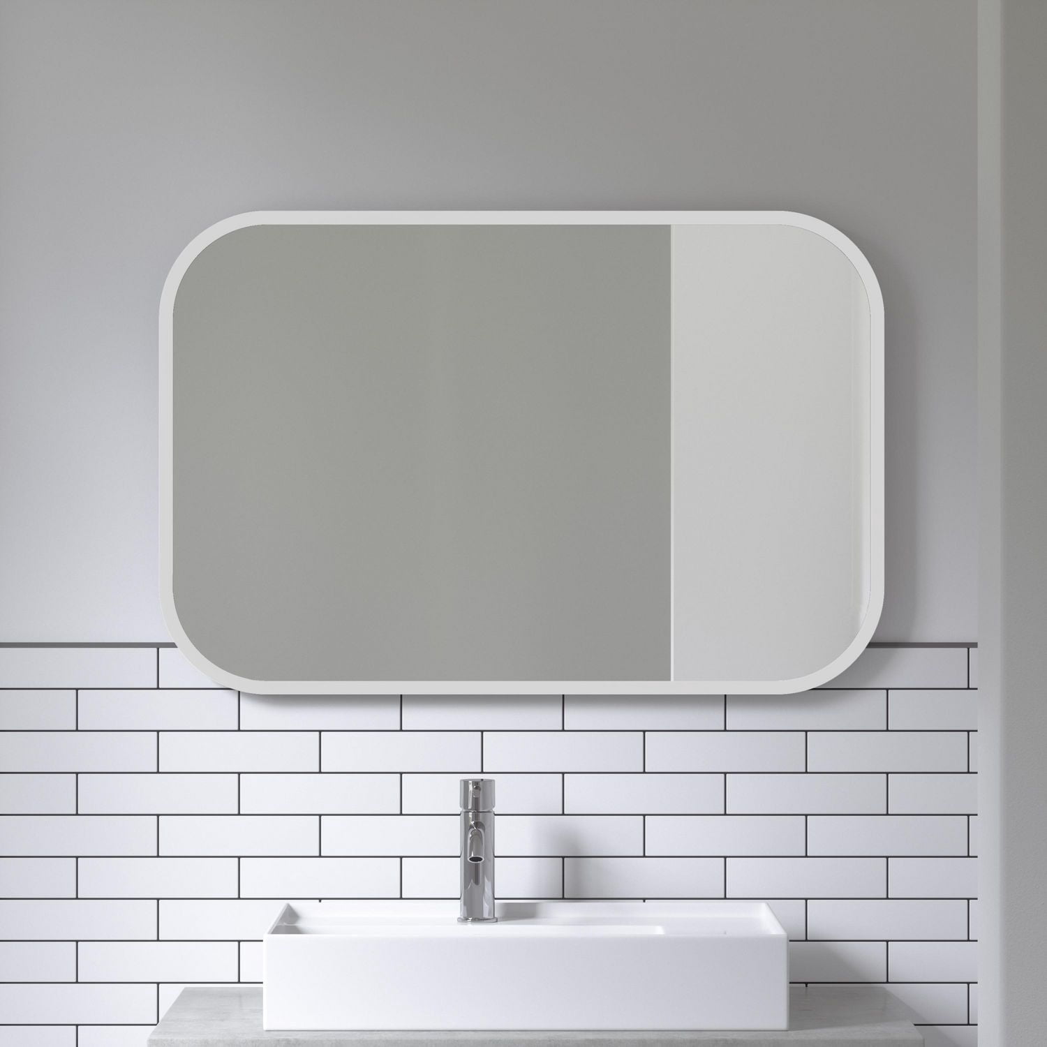 Umbra Hub Rectangular Mirror 24 x 36" (61 x 91 cm)