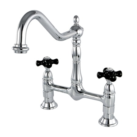 Kingston Brass KS1171PKX 8" Centerset Kitchen Faucet Less Sprayer, CP