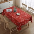 thumbnail image 2 of Merry Christmas Table Cloth Wrinkle Resistant Washable Tablecolths Table Covers Christmas Tree Santa Claus Table Cover for Party Picnic Dinner Decor Rectangle,60x84inches, 2 of 5
