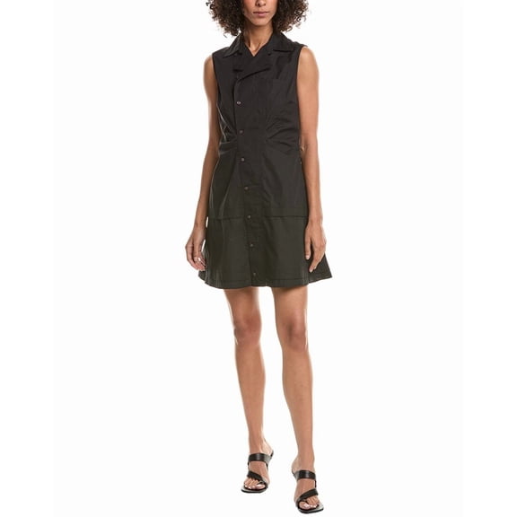 Derek Lam 10 Crosby womens  Satina Mini Dress, 12, Black