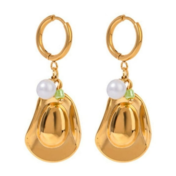 Aurgiarme Sturdy and Portable Gold Plated Earrings Accessory for Music Festivals and Holiday Outfits Party Supplies Daily Use