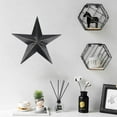 thumbnail image 2 of El granero de estrella de metal desgastado para sala de estar, dormitorio, decoración del hogar, decoración al aire libre, decoración de arte de pared de granja, negro, 30 cm Xemadio LF-0164, 2 of 5