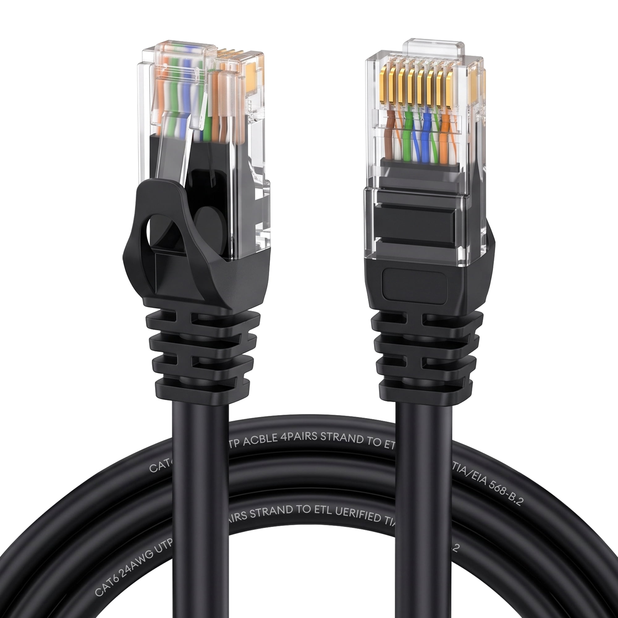Dutevolns Cat 6 Ethernet Cable 49.2 ft, Cat 6 Cable Outdoor&Indoor, High Speed 1Gbps Internet Network Cable, Cat6 Ethernet Patch Cable Long, Computer LAN Cord for Router, Modem, PS4/5