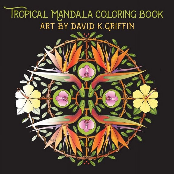 Tropical Mandala Coloring Book (Paperback)