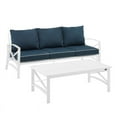 thumbnail image 1 of Crosley Kaplan Ensemble de Canapé d'Extérieur 2 Pcs, Bleu Marine, 1 of 16