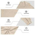 thumbnail image 5 of LIaqionyy Mens Button down Shirt Cotton Linen Casual Long Sleeve Dress Shirts Collared Fashion Tops with Pocket, 5 of 7