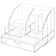 thumbnail image 3 of Organizador de escritorio de acrílico, soporte para bolígrafos y lápices labiales con cajón para el hogar., 3 of 8