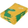 thumbnail image 3 of Coolnut Dinosaur Soft Hand Towels, 2 PcsAbsorbent Bath Towel Decorative Fingertip Towels for Bathroom Gym Spa Hotel Beach Swimming Pool,14.4"x 28.3", 3 of 6