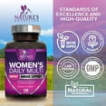 thumbnail image 5 of Multivitamin for Women - with Vitamins A, C, D, E, B6, B12, Zinc, Calcium & Magnesium, Womens Daily Multi Vitamin Multimineral Supplement for Bone Health, Energy & Immune Support - 120 Capsules, 5 of 10