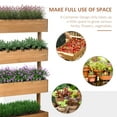 thumbnail image 4 of Outsunny Jardinière Surélevée à 4 Niveaux avec Tissu Non Tissé, 4 of 10