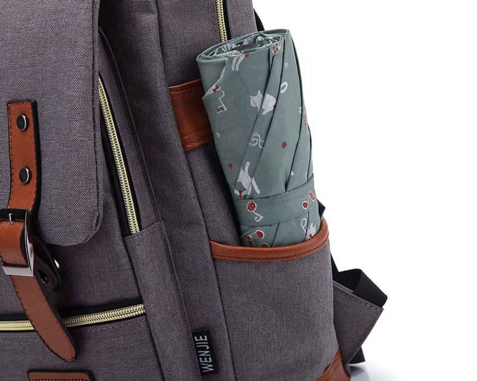Vintage 16/14 inch Laptop Backpack Women Canvas Bags Men 