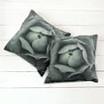thumbnail image 6 of Ambesonne Floral Throw Pillow Cover 2 Pack, Flourishing Grey Cactus, 20", Grey, 6 of 7