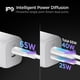 thumbnail image 4 of Spigen Cargador USB C de 65 W, [GaN 652 Total 65 W 2 Puertos GaN III Tech] Cargador rápido dual PD 3, 4 of 6