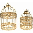 thumbnail image 3 of Metal Bird Cage Centerpiece, 2-Piece (17" & 13" Height, White), 3 of 4