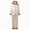 Beige, variant on NOLDARES Christmas Pajamas for Family Matching Long Sleeve Santa Hat Print Tops + Plaid Pants Set Holiday Sleepwear(Watermelon Red,M:L)