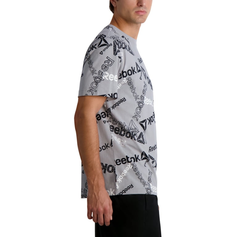 Reebok Men's and Big Men's All Over Logo Graphic T-Shirt, to size 3XL Walmart.com