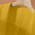 thumbnail image 4 of ZJXFGS Women's Ruched 3/4 Sleeve Blazers Women's Work Office Blazer Stretch Lapel Collar Long Sleeve Jacket Suit Blazer Yellow 4XL, 4 of 8