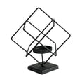 thumbnail image 3 of Candelabro De Metal Con Soporte Para Decoración De Centros De Mesa, Cuadrado, Color Negro Cuadrado negro, 3 of 8
