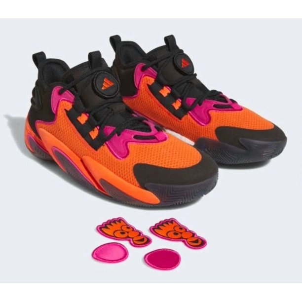 Adi - das BYW Select Basketball Shoes Size Men's 9.5 Black Orange Pink BOOST IG4936
