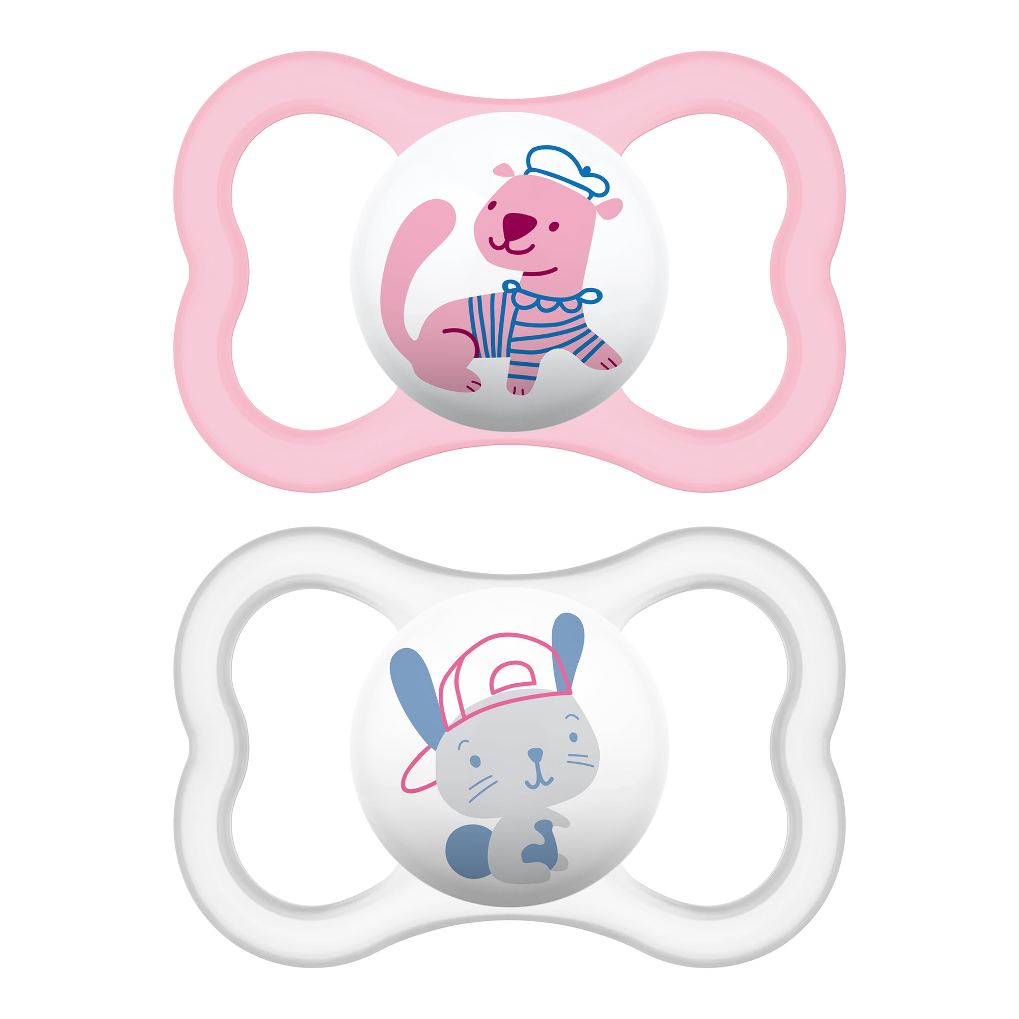 Trends Design Collection Girl Best Pacifier for Breastfed Babies MAM Pacifiers Baby Pacifier 6+ Months 3-Count