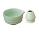 thumbnail image 3 of 2x tazón de té batidor, tazón de Matcha tradicional con soporte para batidor, accesorios ceremoniales, tazón de cerámica Matcha para la familia de Verde claro BLESIY batidor de matcha, 3 of 8