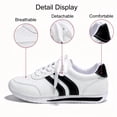 thumbnail image 3 of BERANMEY Women's Comfortable Fashion Sneakers Retro Walking Shoes Lace Up Running Shoes for Women Tennis Sneakers for All-Day Wear, 3 of 6