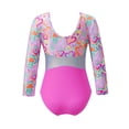 thumbnail image 2 of iEFiEL Kids Big Little Girls One-piece Swimsuit Zippered Rash Guard Bathing Suit Pink Hearts 12, 2 of 7