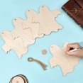 thumbnail image 4 of 20Pcs 7" Wood Wooden Cutouts DIY Unfinished Wood Crafts with Hemp Rope Blank Predrilled Pendant Hanging Ornaments, 4 of 7