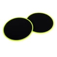 thumbnail image 2 of 2 Pack High Exercise Sliding Sliders Core Sliders Gliding Discs Yellow, 2 of 4
