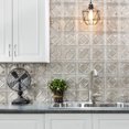 thumbnail image 2 of FASÄDE Traditional Style 4 Decorative Vinyl Backsplash 15 sq ft Kit in Vintage Metal, 2 of 6