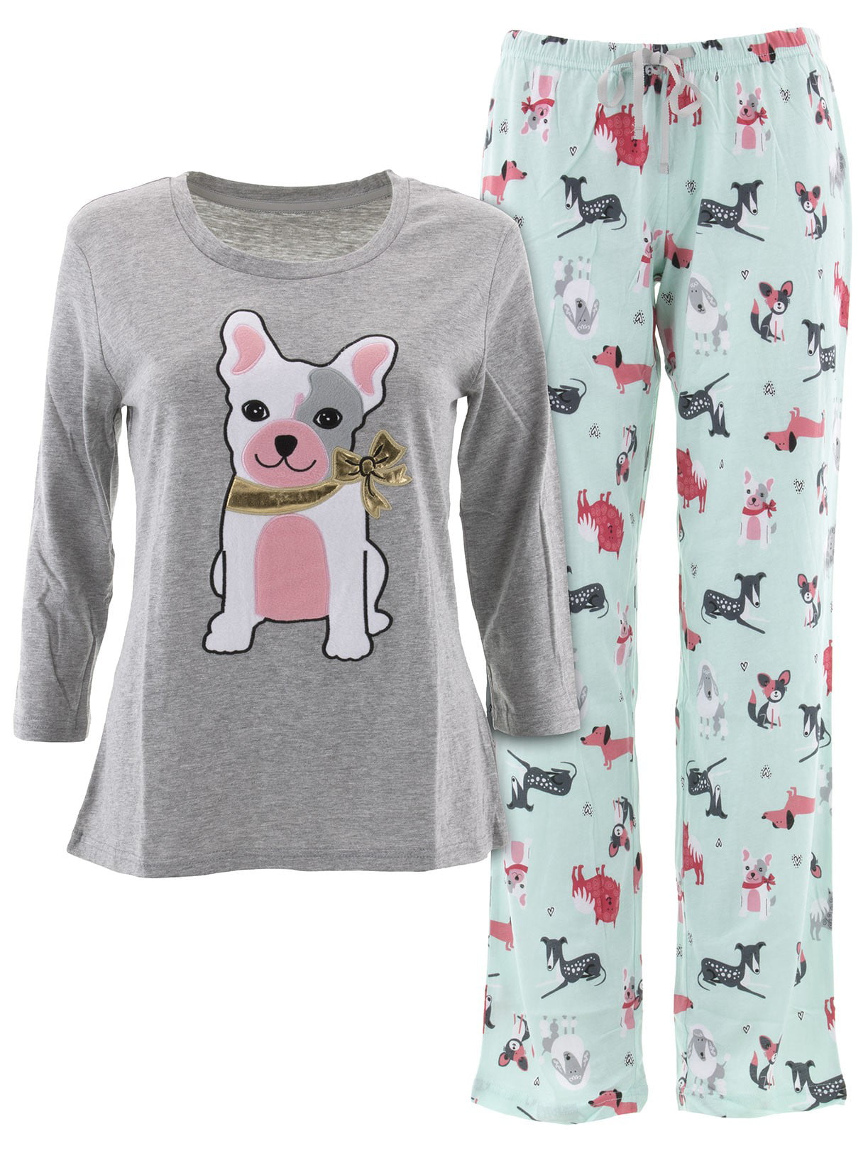 PJ Couture Women's Dog Gray Pajamas 